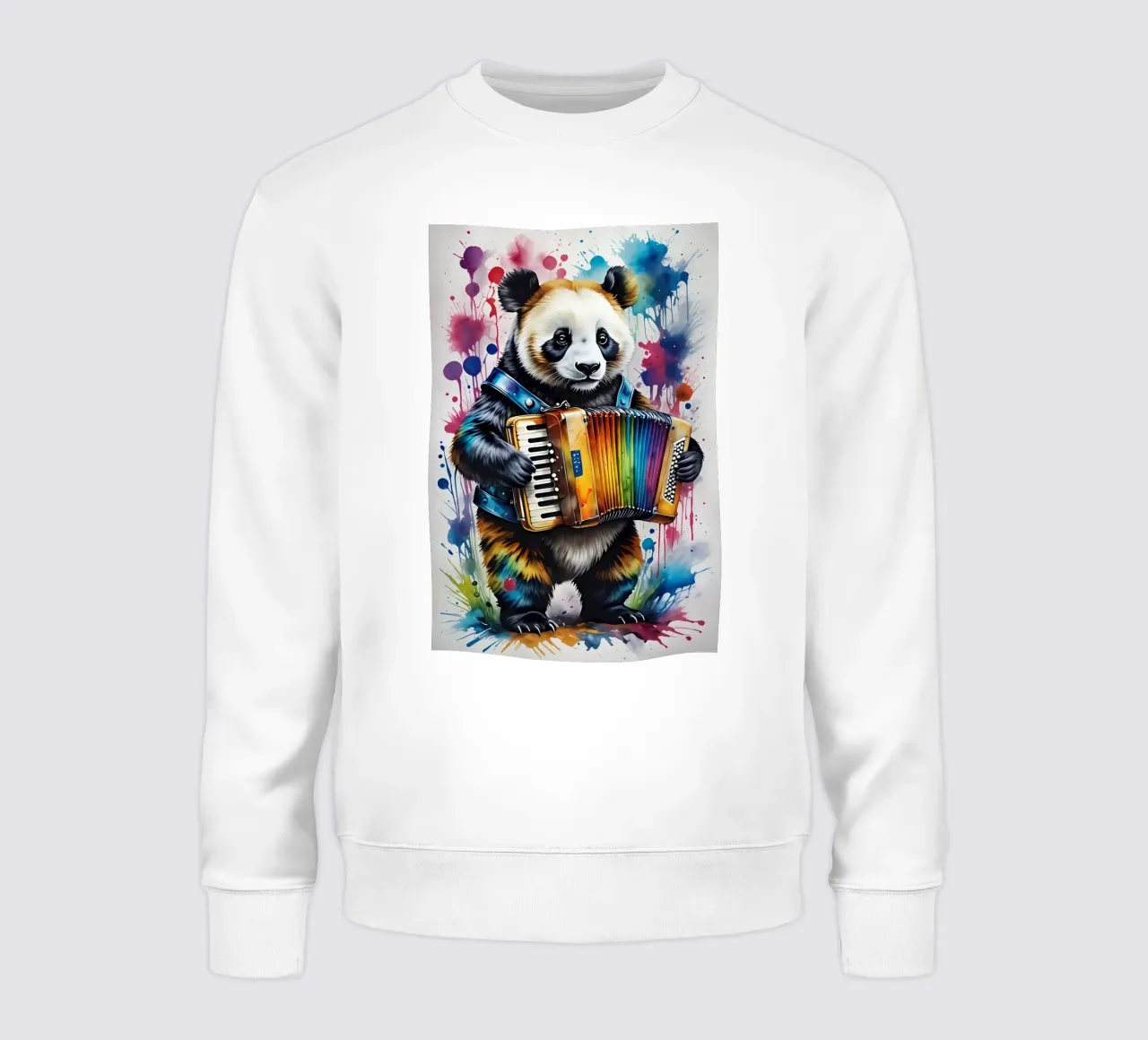 Panda suona la fisarmonica felpa da MakArena