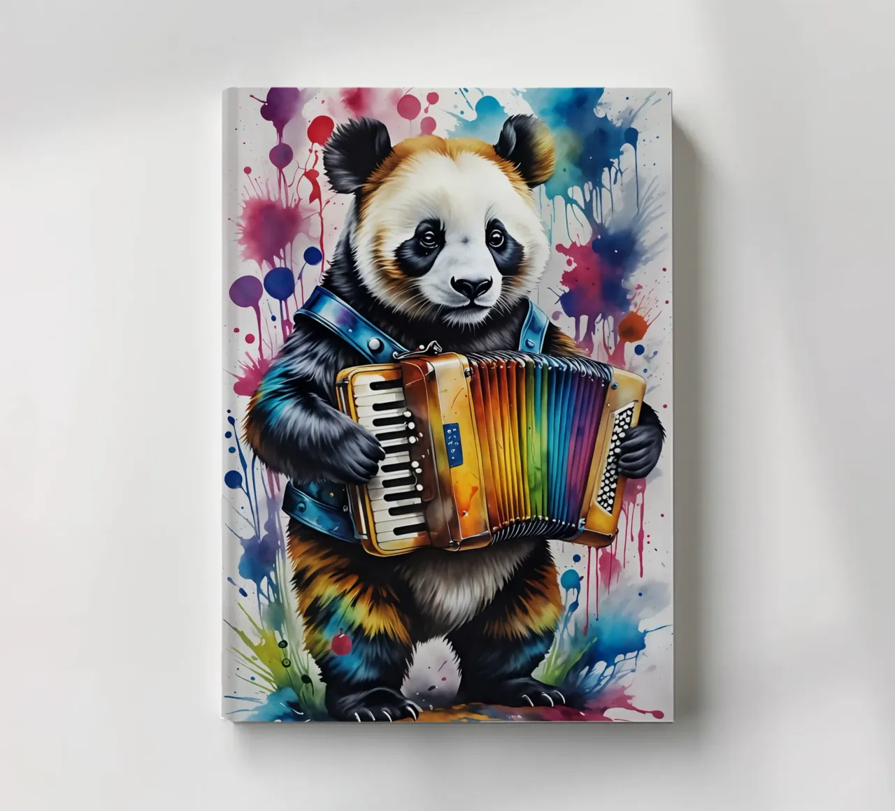 Panda plays the accordion notebook by MakArena