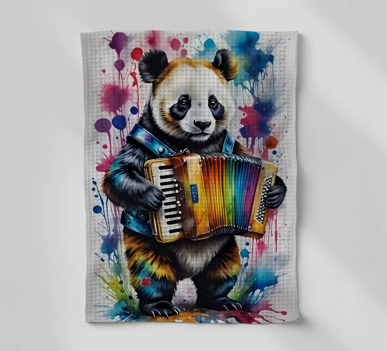 Panda suona la fisarmonica canovaccio da cucina da MakArena