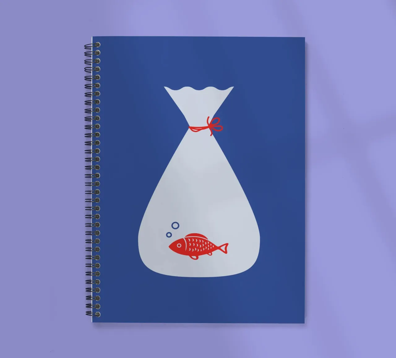 Goldfish is red spiral notebook by The Poster Kid