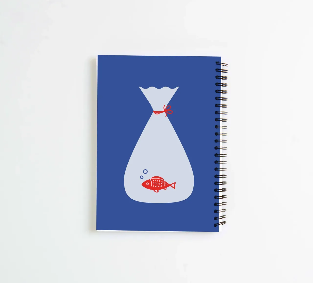 Goldfish is red spiral notebook by The Poster Kid