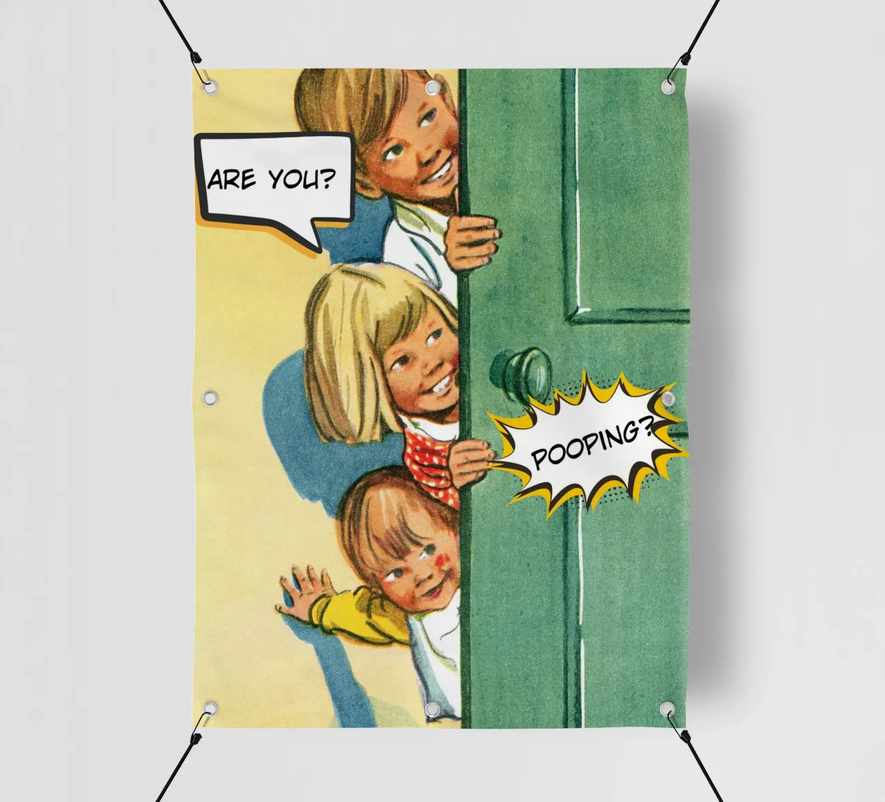 Are you? Pooping? telo in pvc da LisaArtes