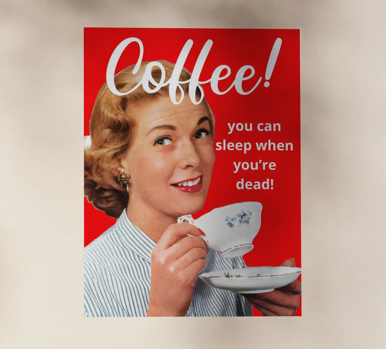 Coffee! you can sleep when you're dead! pellicola backlit da LisaArtes
