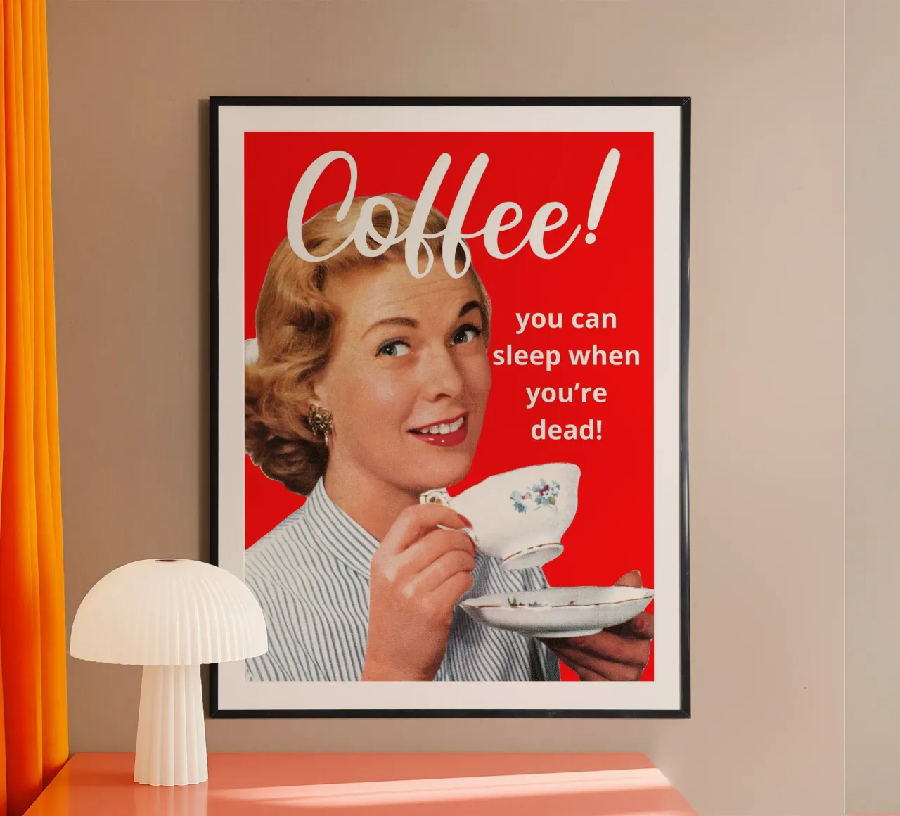 Coffee! you can sleep when you're dead! carta hahnemühle da LisaArtes