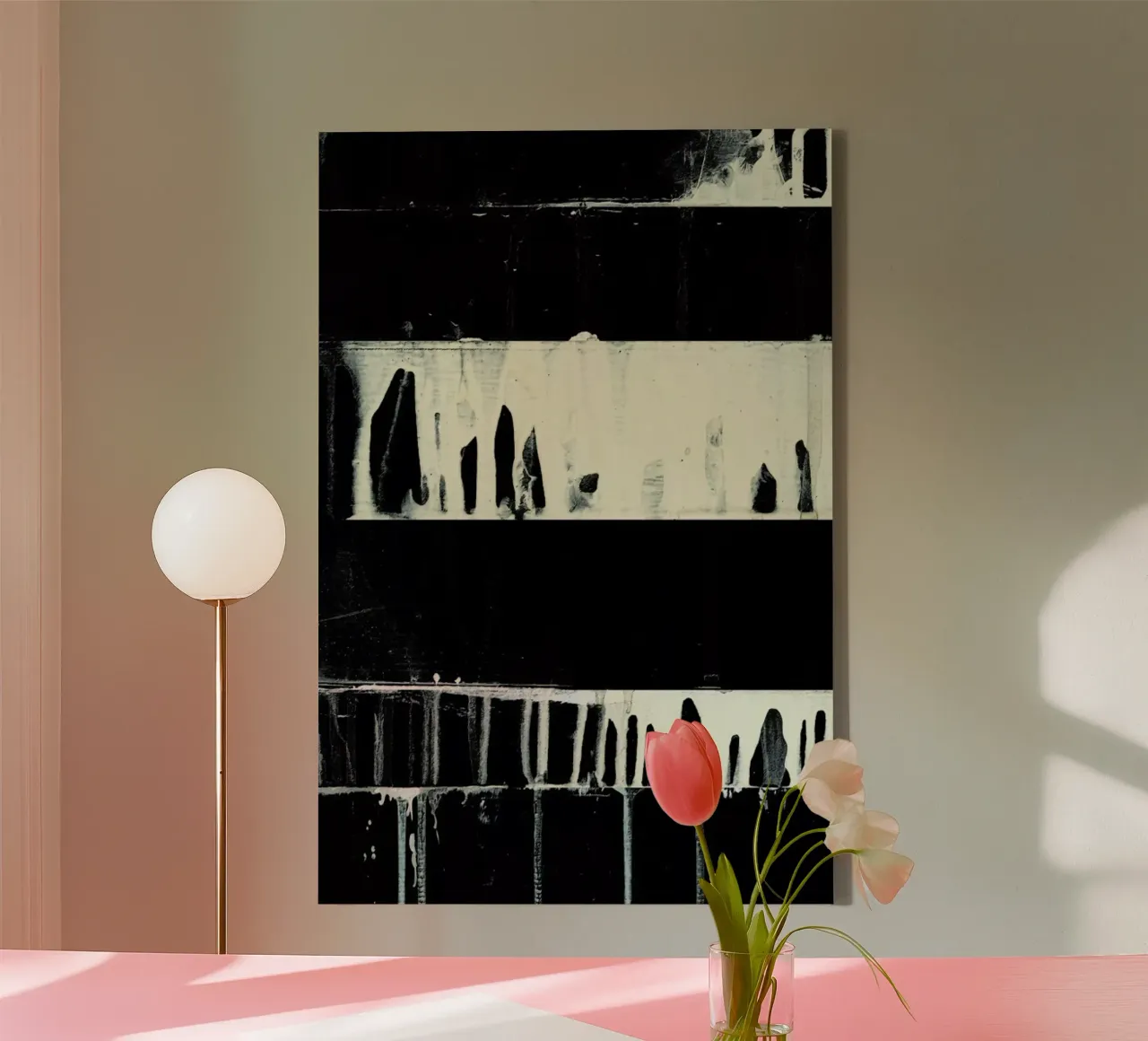 Wabi Sabi 16-03 canvas met Baklijst van IRIS LEHNHARDT FINE ART