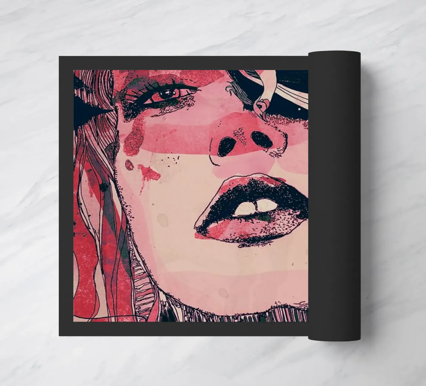 pink doormat by Giulio Iurissevich