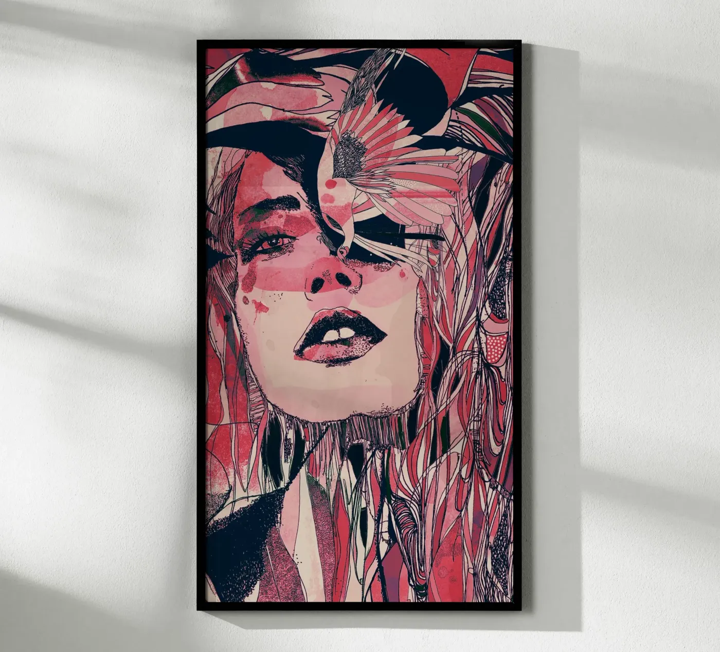 pink poster by Giulio Iurissevich