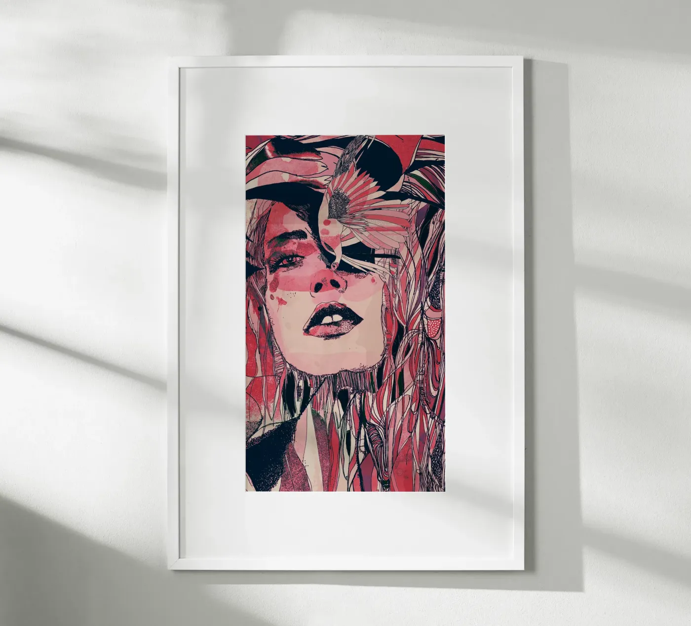 pink poster by Giulio Iurissevich