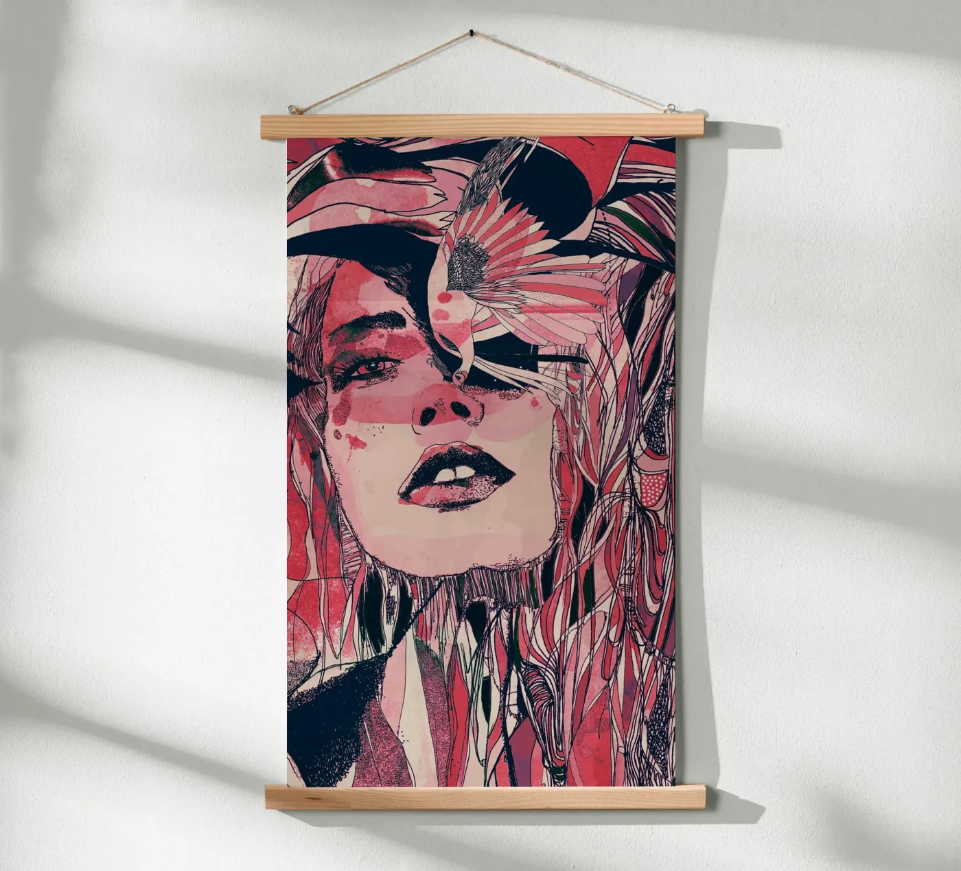 pink poster by Giulio Iurissevich