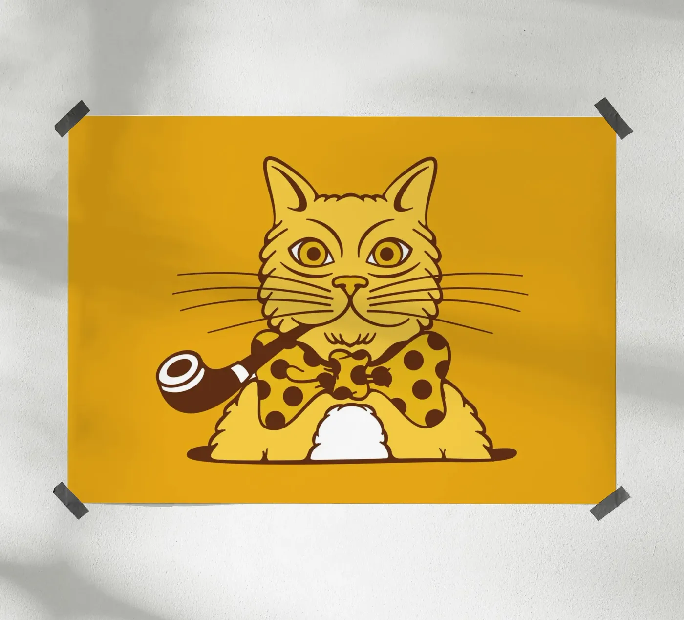 Fluffy Cat poster van The Poster Kid