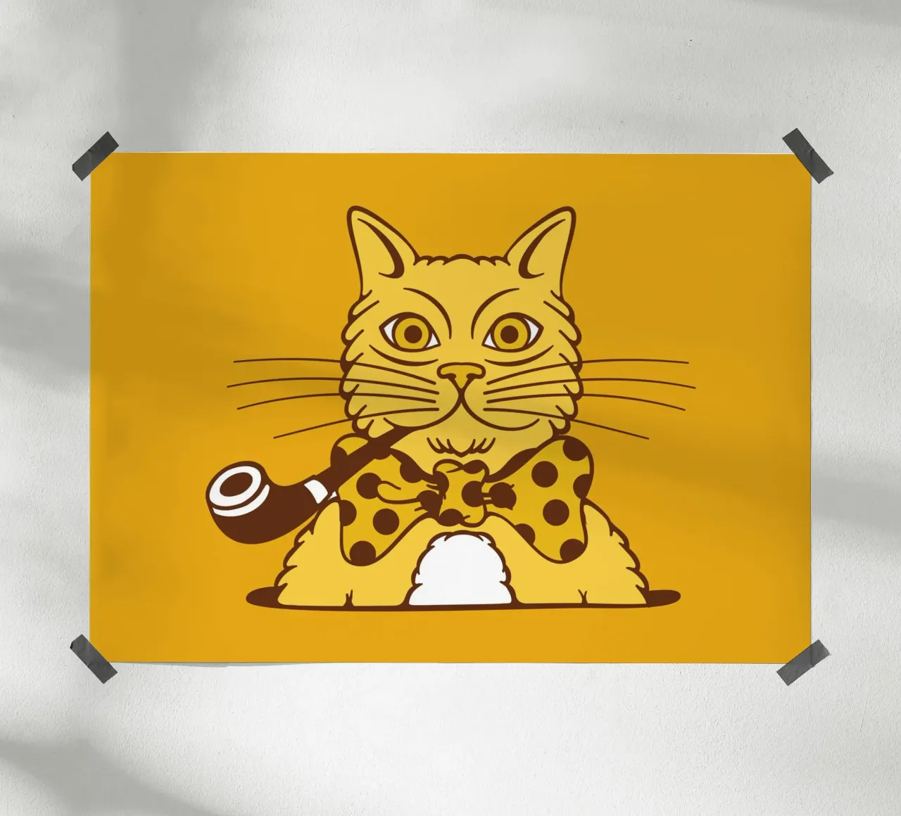 Fluffy Cat poster by The Poster Kid