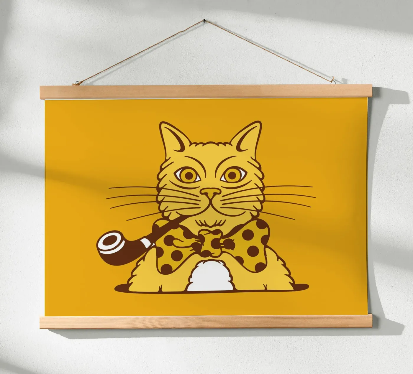 Fluffy Cat poster van The Poster Kid