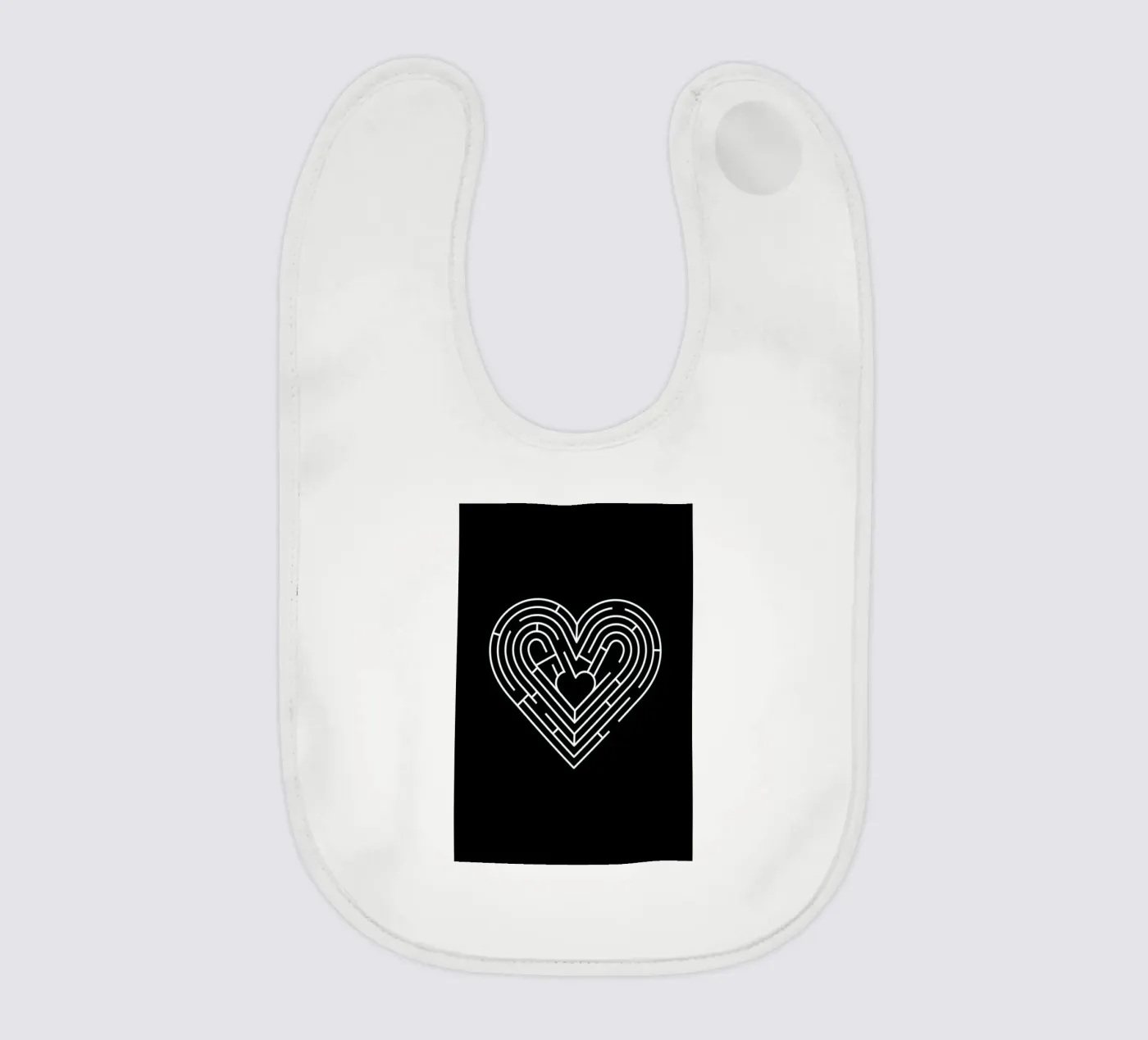 Labyrinth baby bib by Doozal