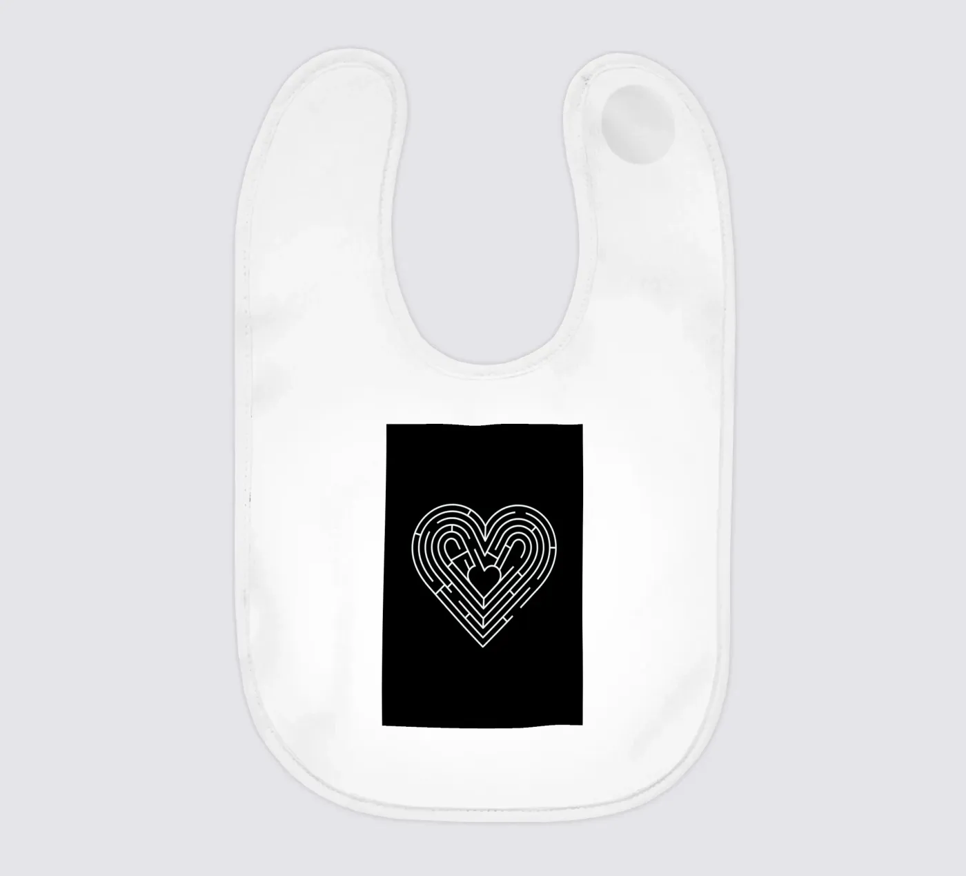 Labyrinth baby bib by Doozal