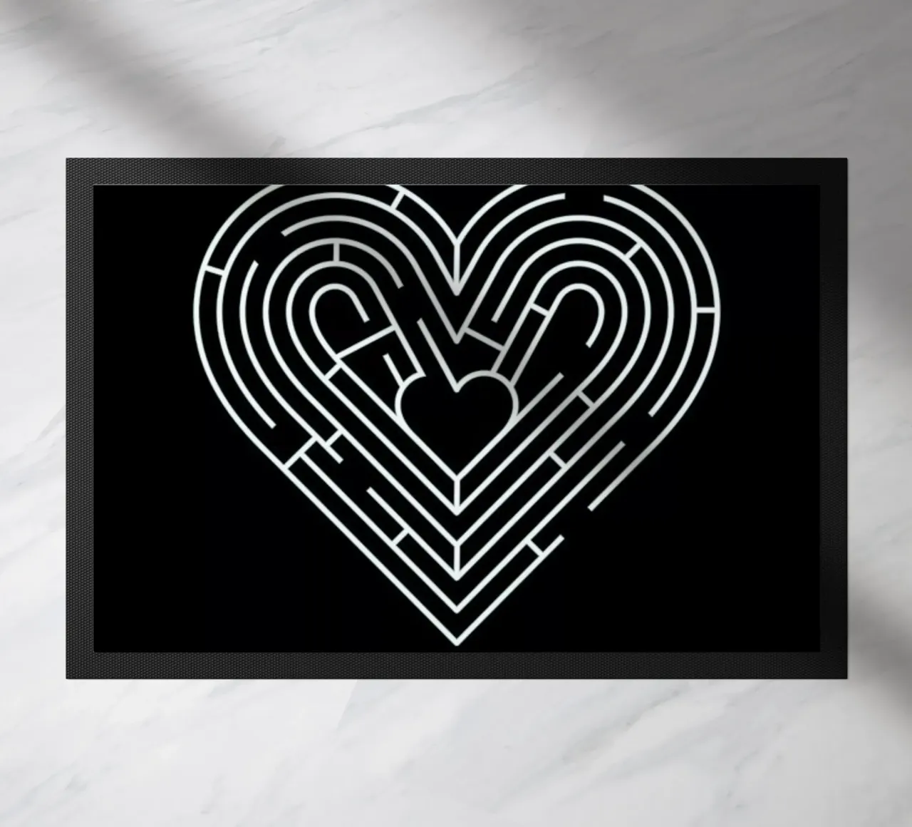 Labyrinth doormat by Doozal