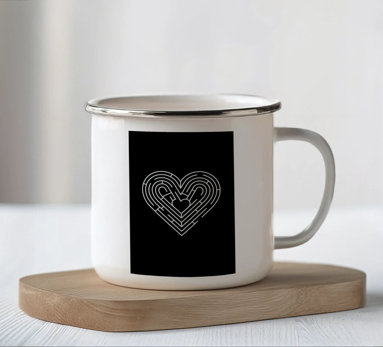 Labyrinth tazza in smalto da Doozal