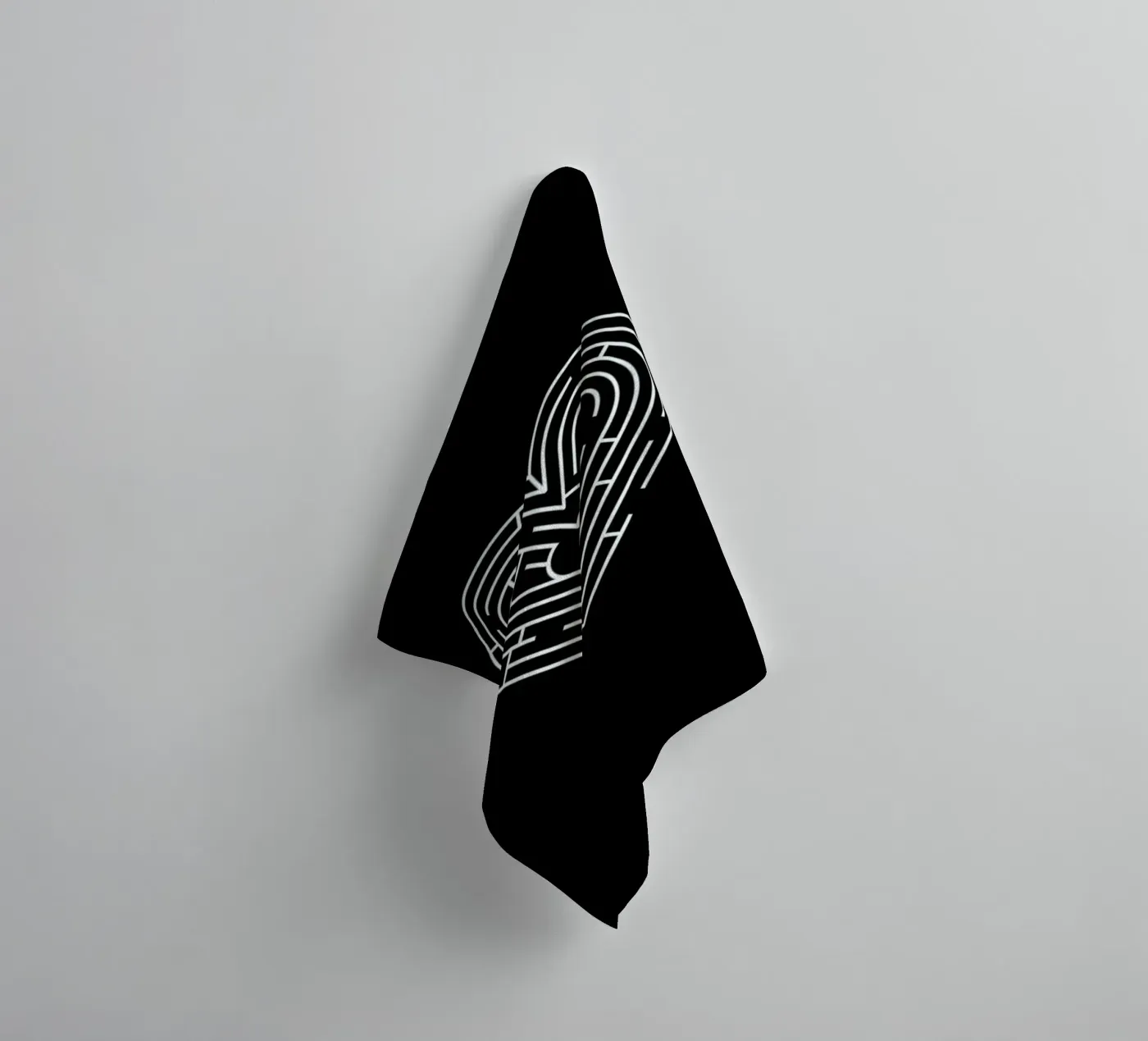 Labyrinth badhanddoek van Doozal