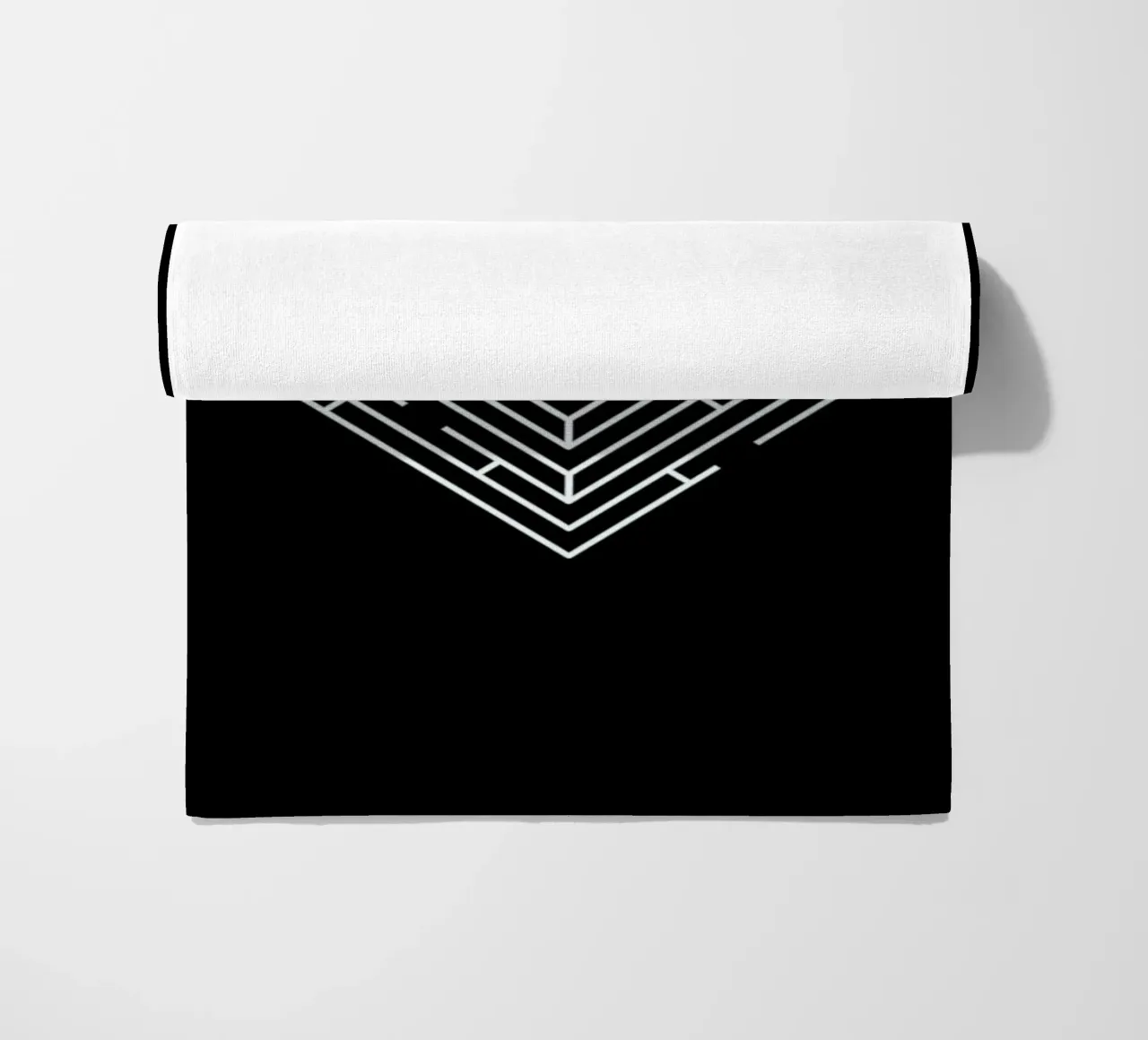 Labyrinth beach towel by Doozal