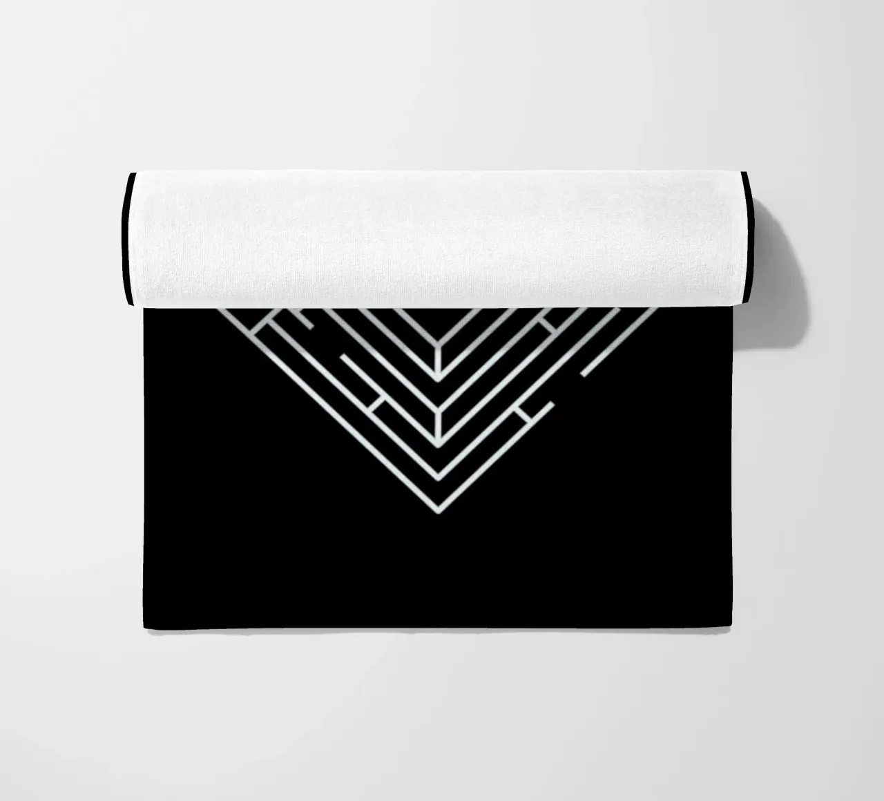 Labyrinth beach towel by Doozal