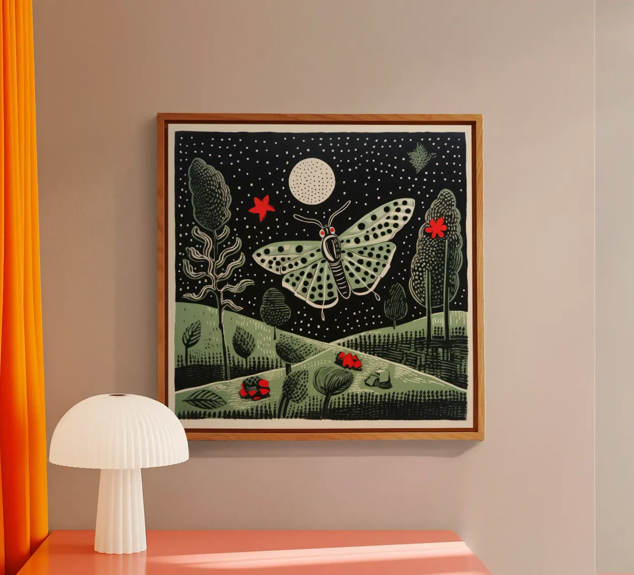 Baco da seta verde plexiglass da Minimal Animal Art