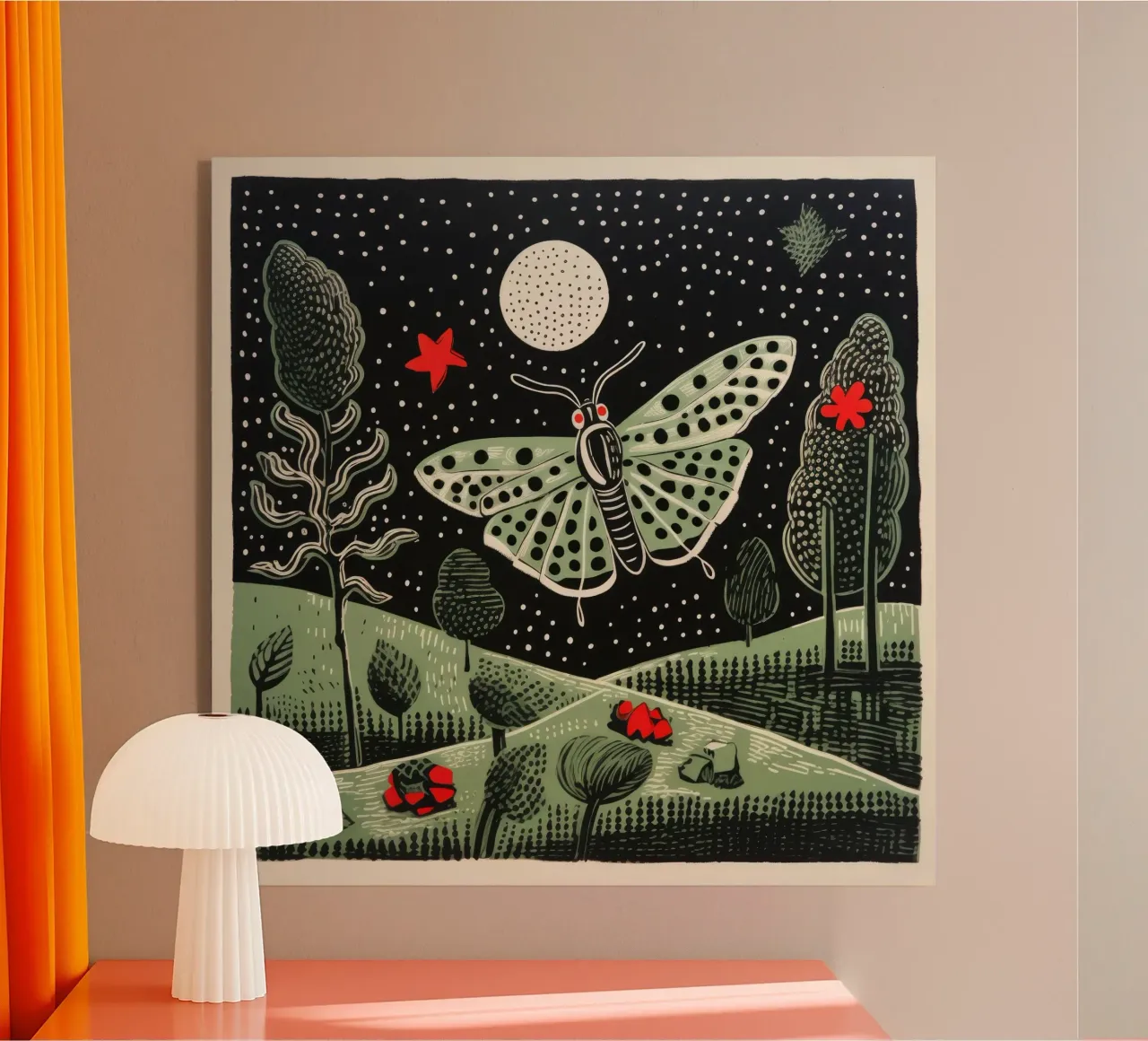 Baco da seta verde plexiglass da Minimal Animal Art