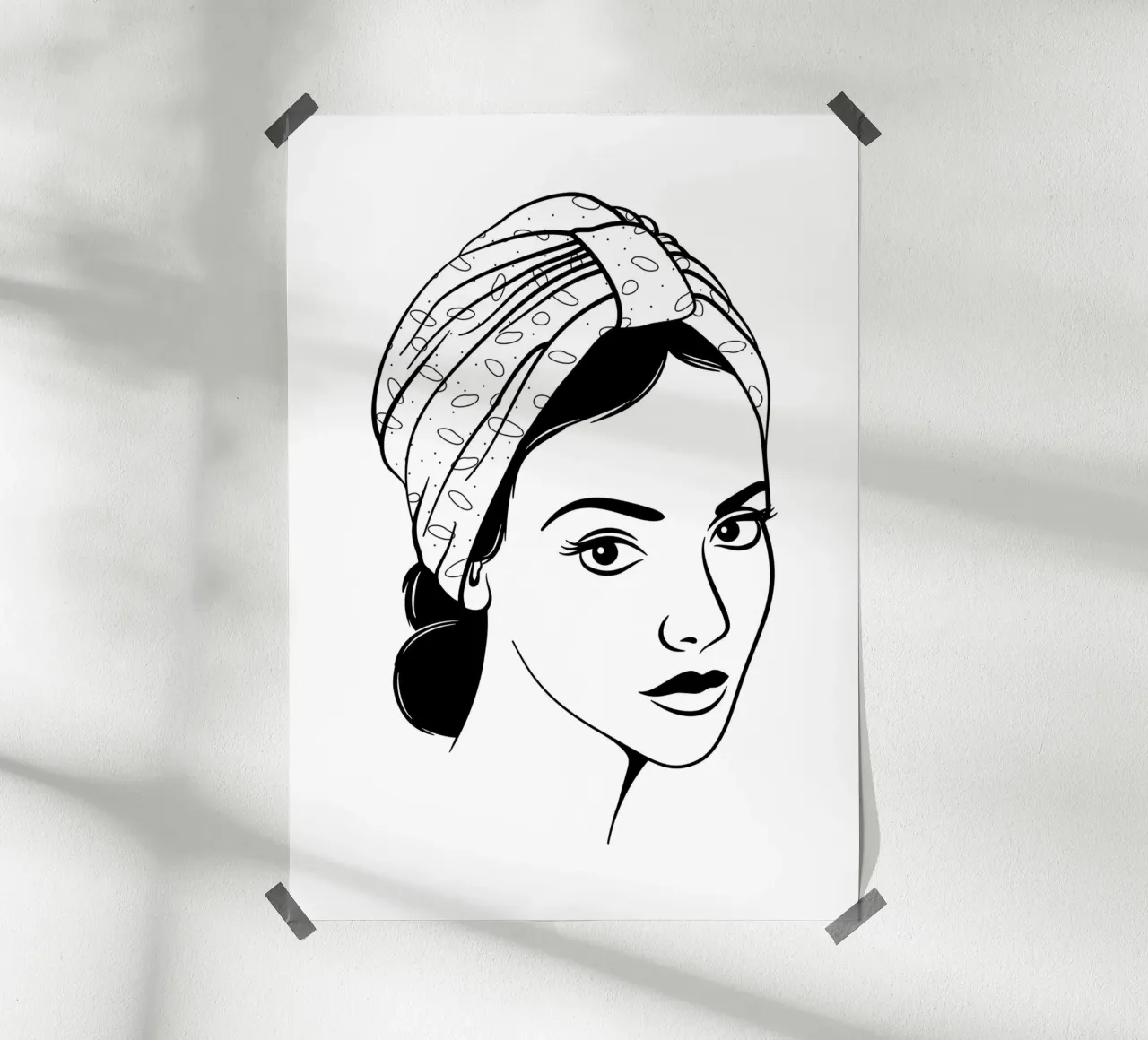 Persian Queen poster con telaio in alluminio da The Poster Kid