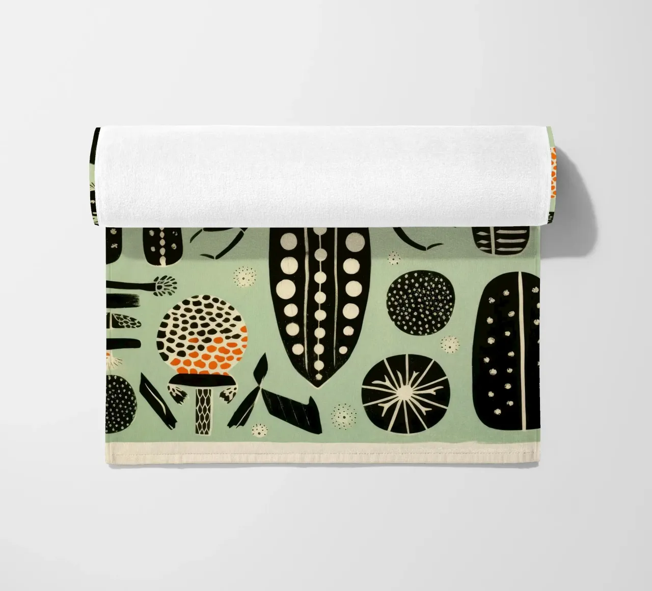 Baco da seta verde 2 telo mare da Minimal Animal Art