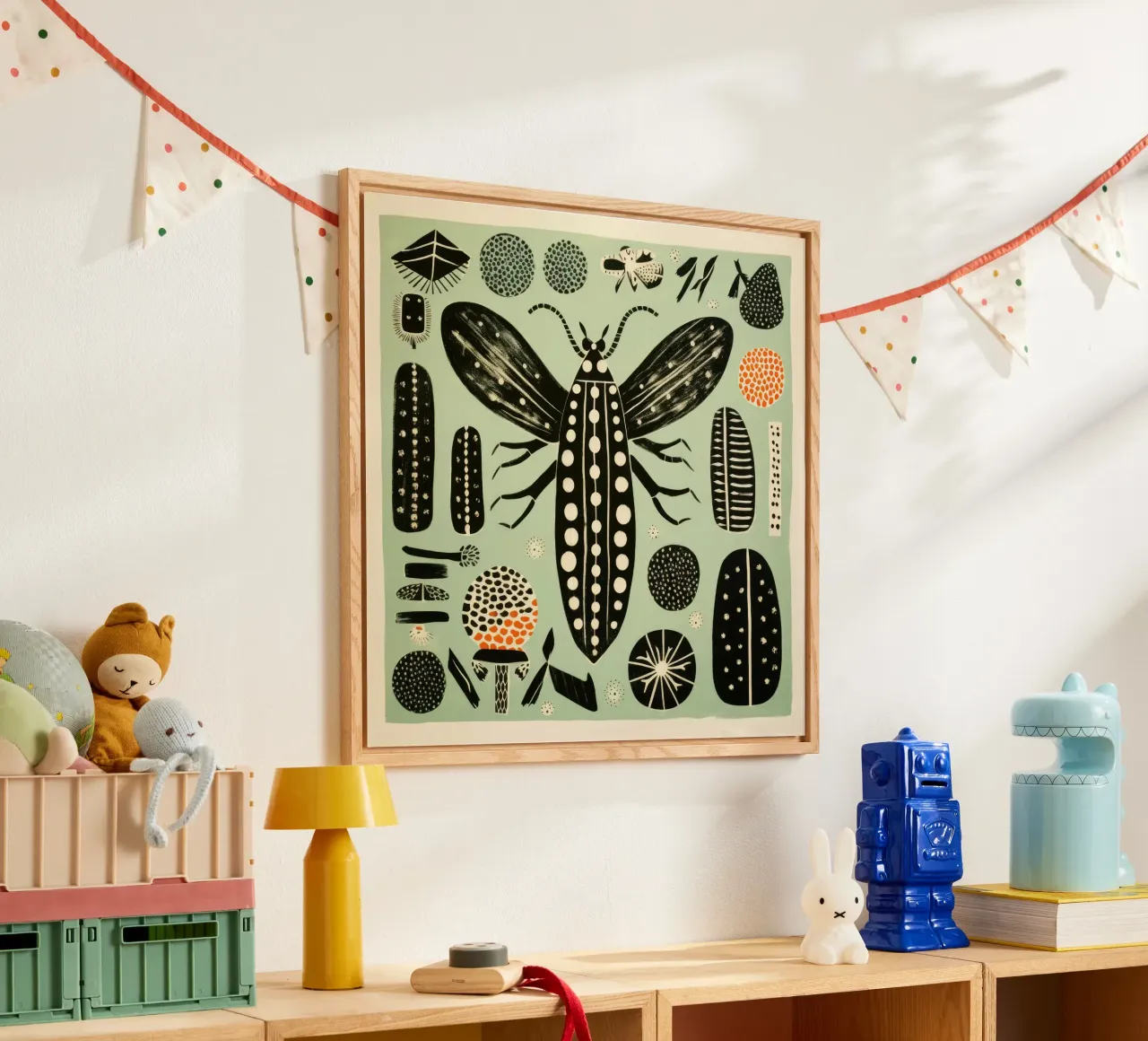 Baco da seta verde plexiglass da Minimal Animal Art