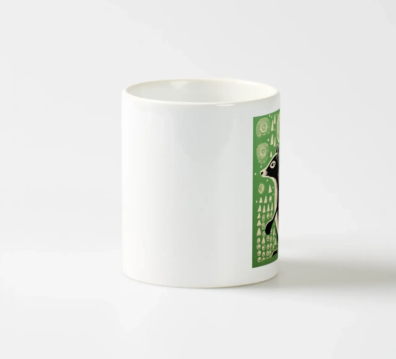 Puzzola verde 1 tazza in ceramica da Minimal Animal Art