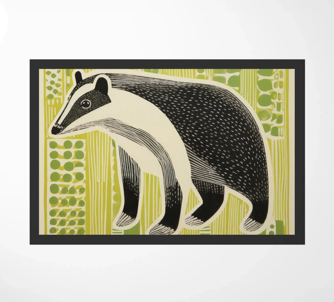 Puzzola verde zerbino da Minimal Animal Art