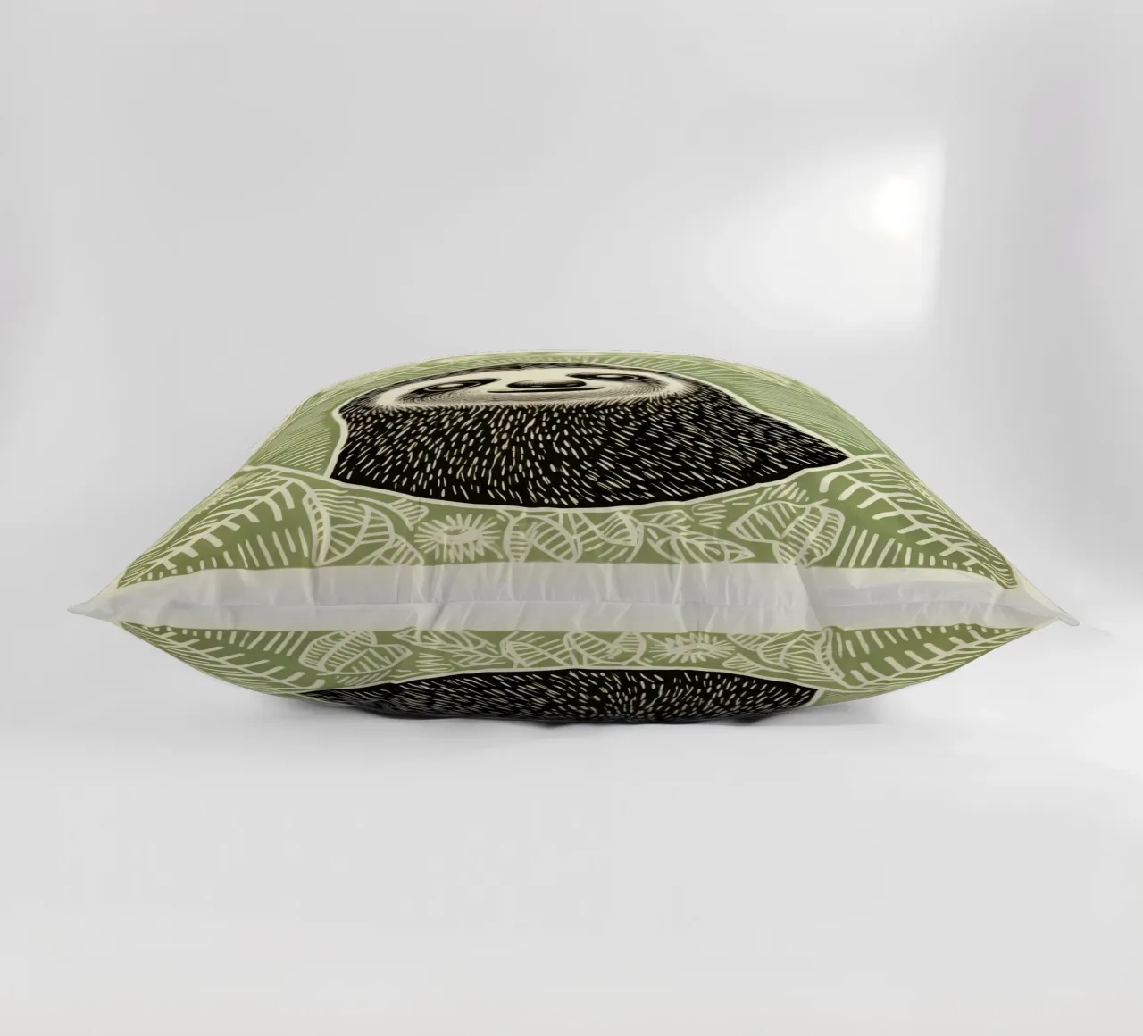 Bradipo verde 1 cuscino da Minimal Animal Art