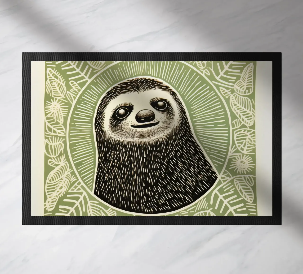 Bradipo verde 1 zerbino da Minimal Animal Art