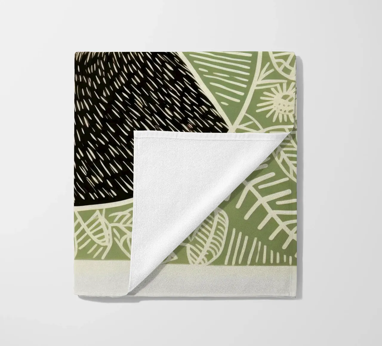 Bradipo verde 1 telo mare da Minimal Animal Art