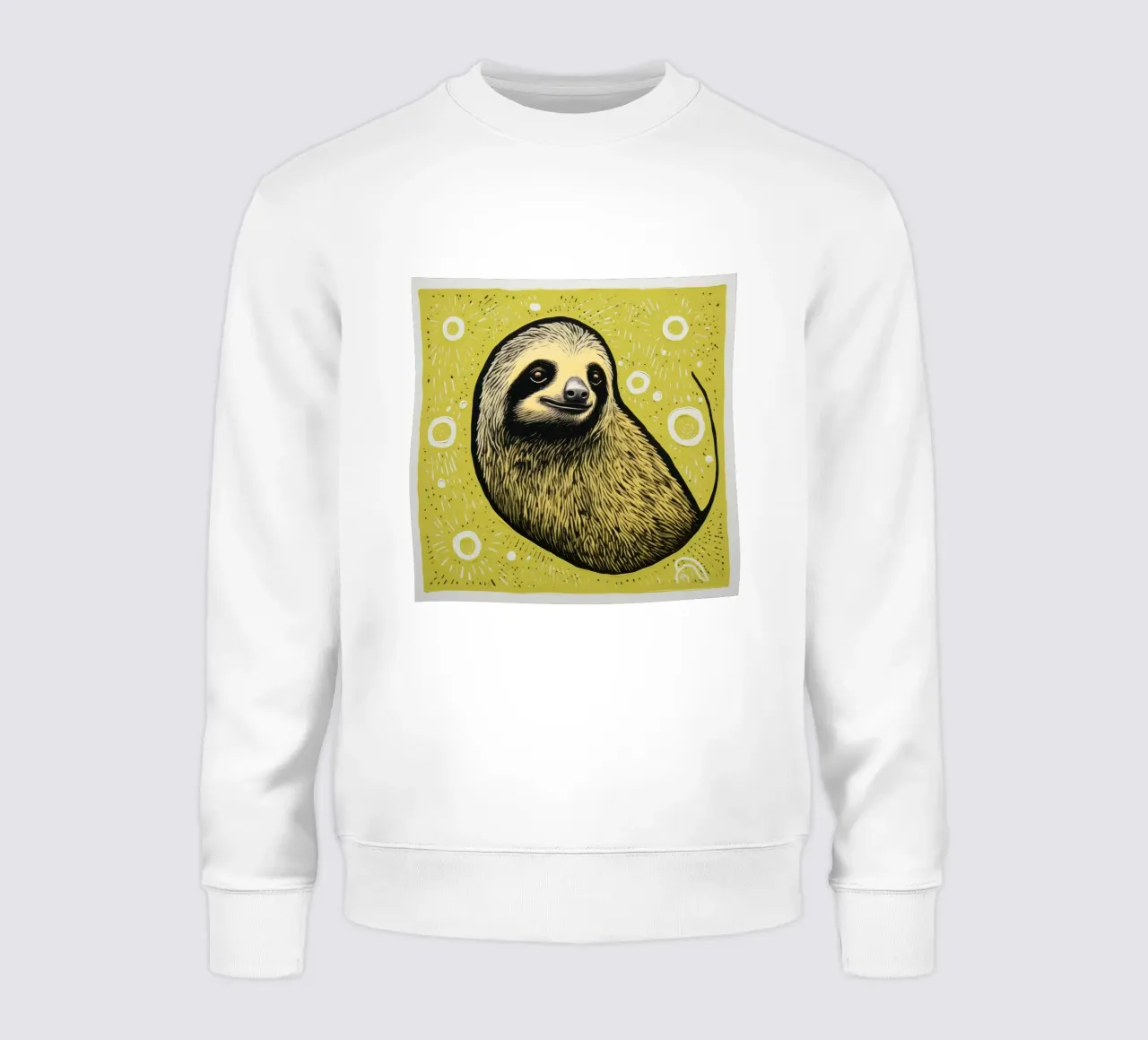 Bradipo verde 4 felpa da Minimal Animal Art