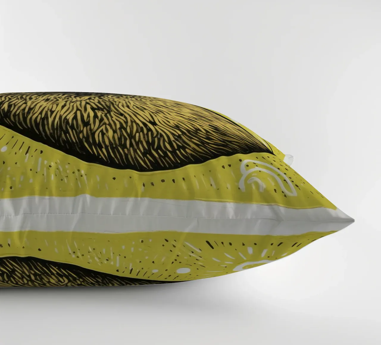 Bradipo verde 4 cuscino da Minimal Animal Art
