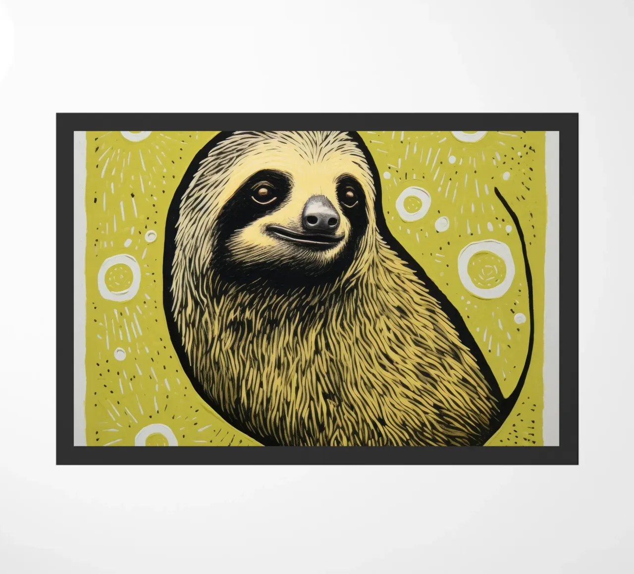 Bradipo verde 4 zerbino da Minimal Animal Art