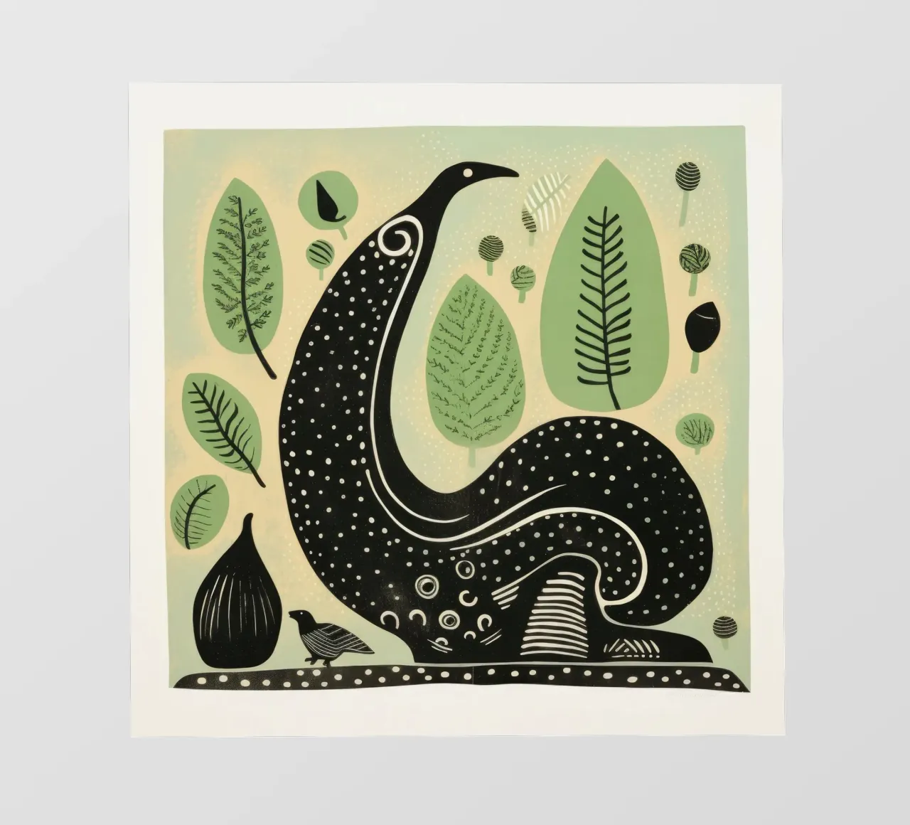 Lumaca verde 1 telo in pvc da Minimal Animal Art