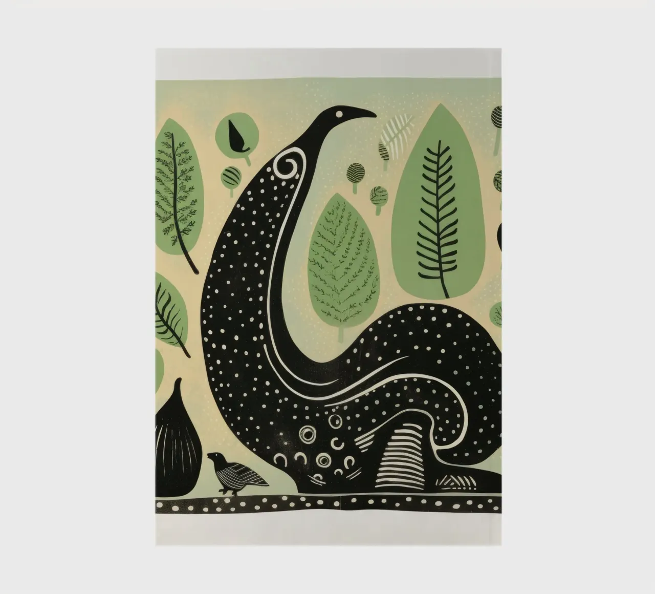 Green Slug 1 notebook by Minimal Animal Art