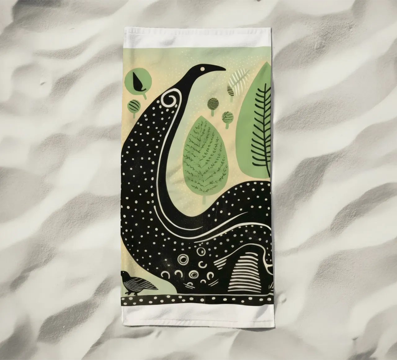 Lumaca verde 1 telo mare da Minimal Animal Art