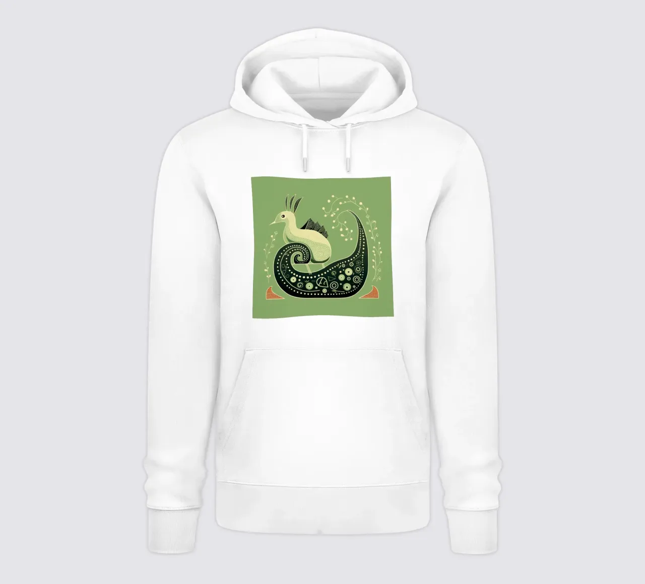 Lumaca verde 2 felpa con cappuccio da Minimal Animal Art
