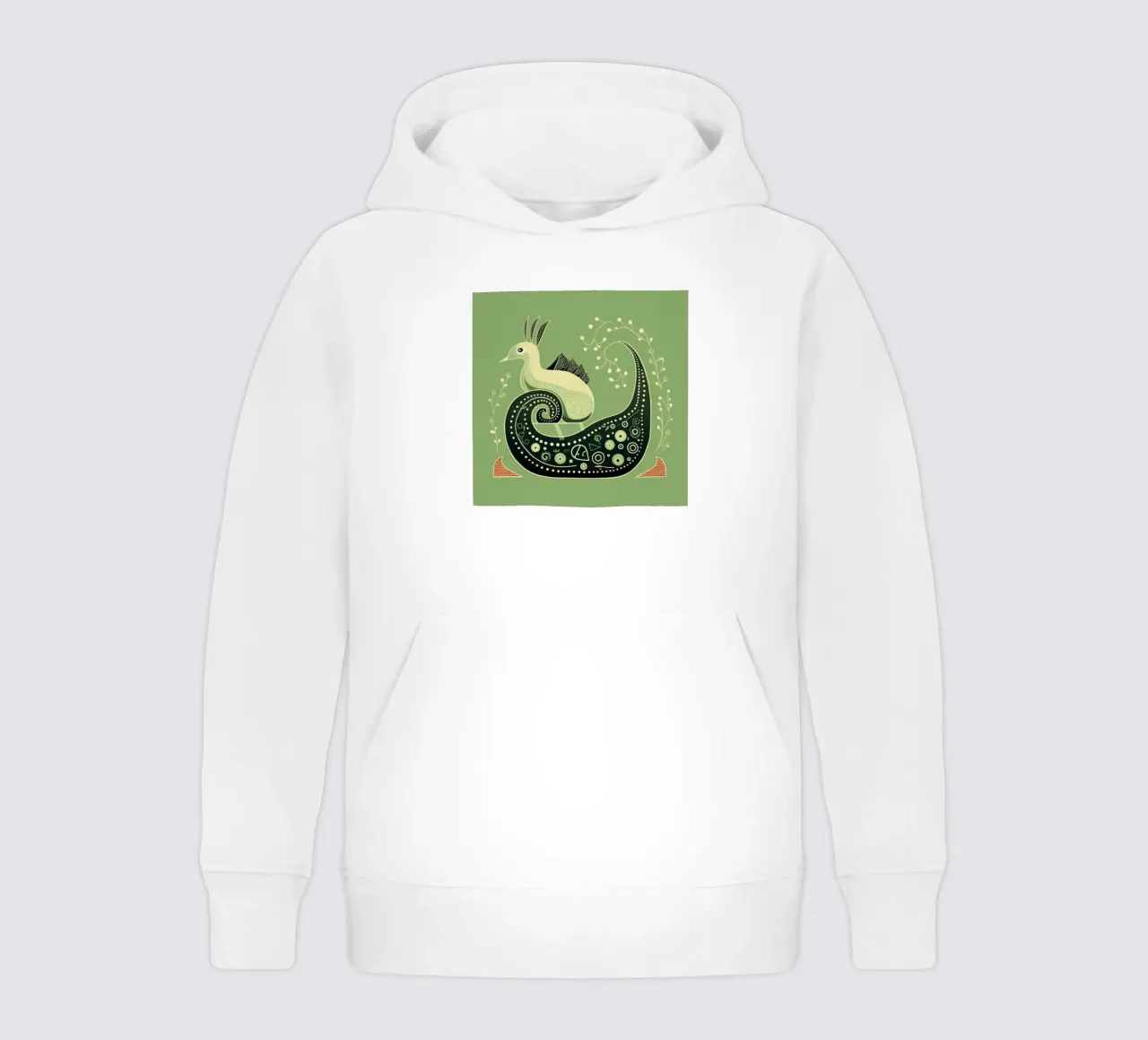 Lumaca verde 2 felpa bambino con cappuccio da Minimal Animal Art