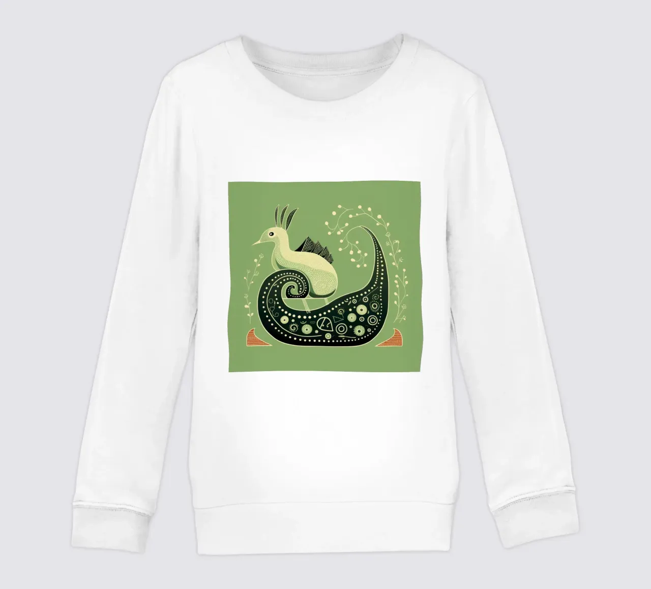 Lumaca verde 2 felpa bambino da Minimal Animal Art