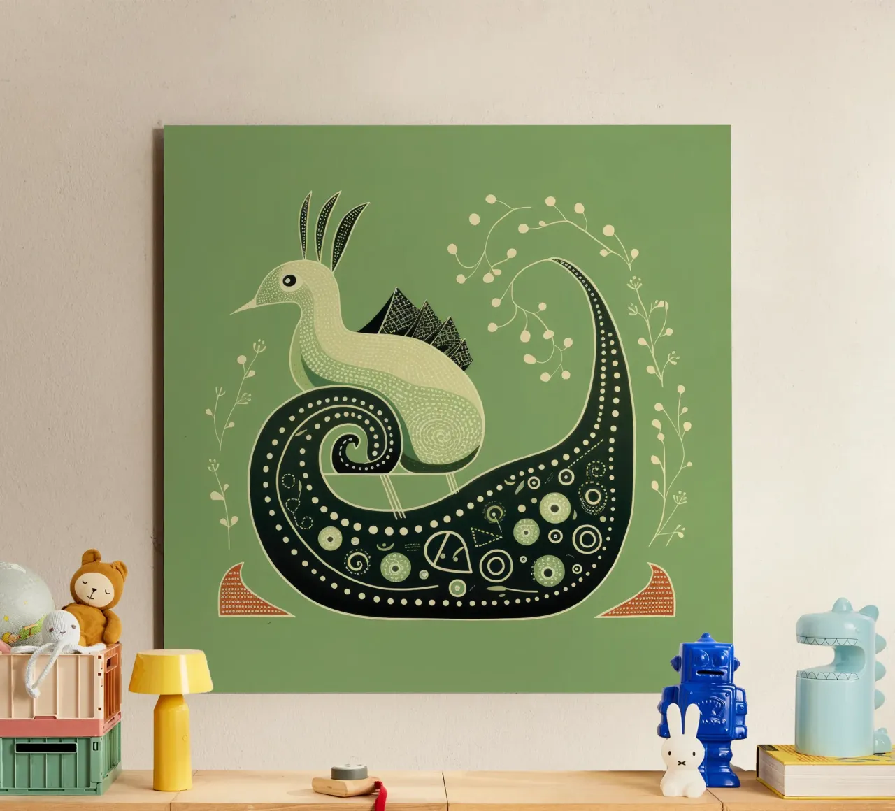 Lumaca verde 2 alluminio dibond da Minimal Animal Art