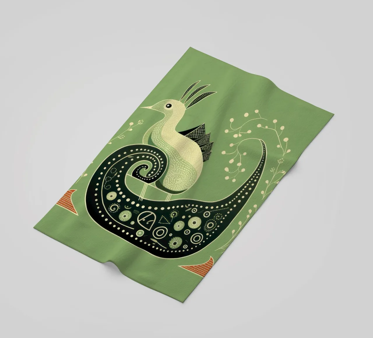 Lumaca verde 2 telo mare da Minimal Animal Art