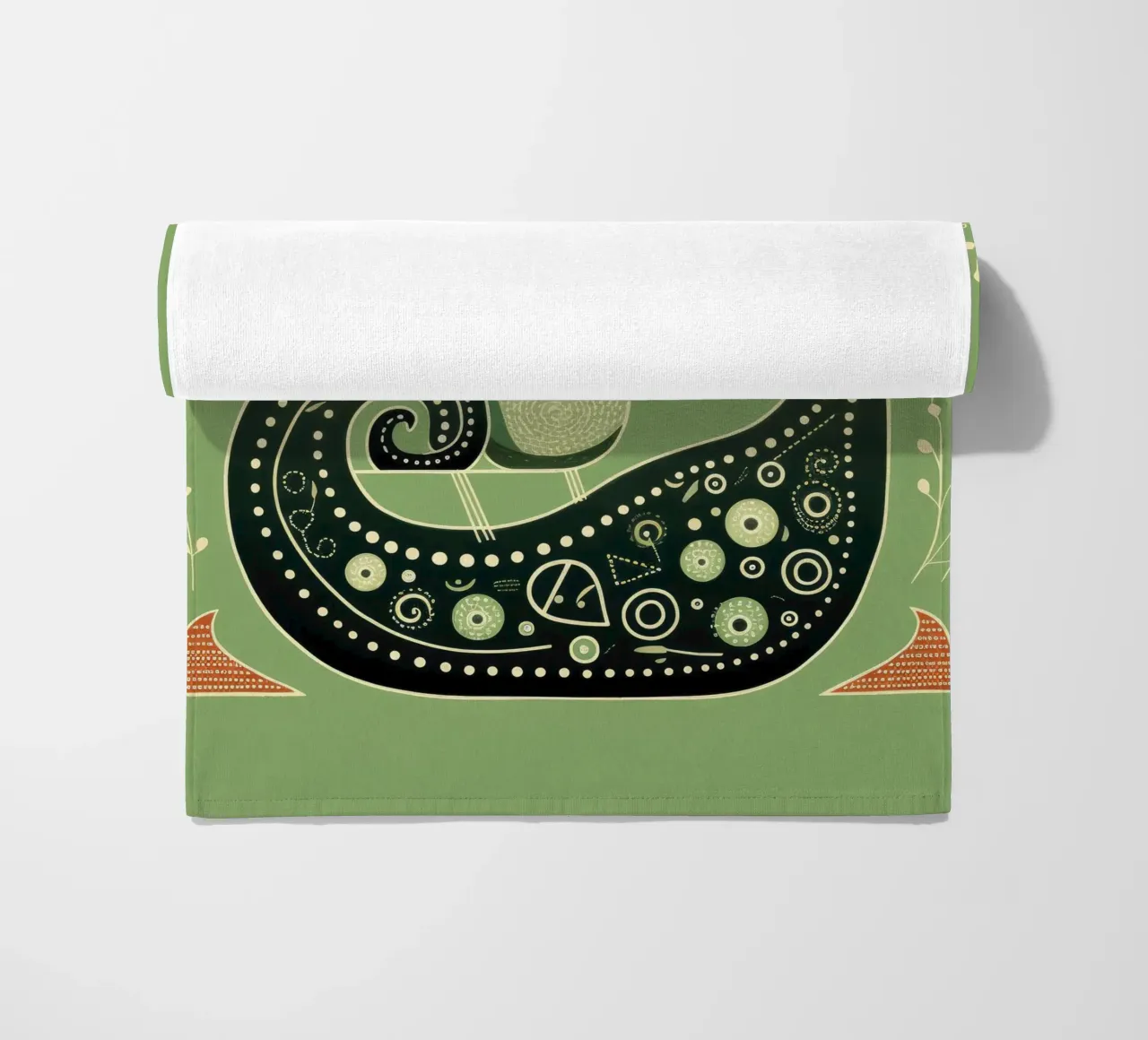 Lumaca verde 2 telo mare da Minimal Animal Art