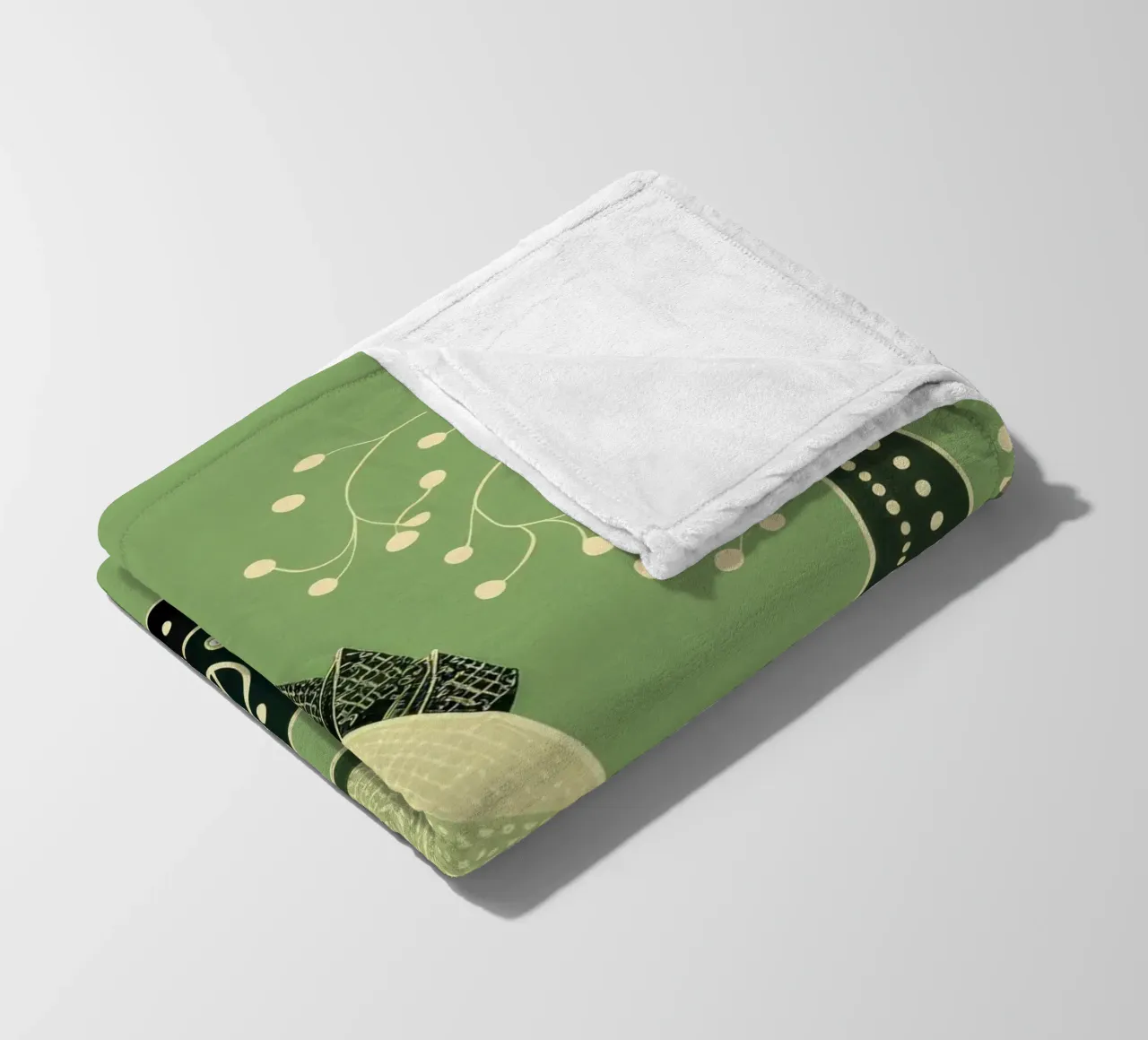Lumaca verde 2 coperta in pile da Minimal Animal Art
