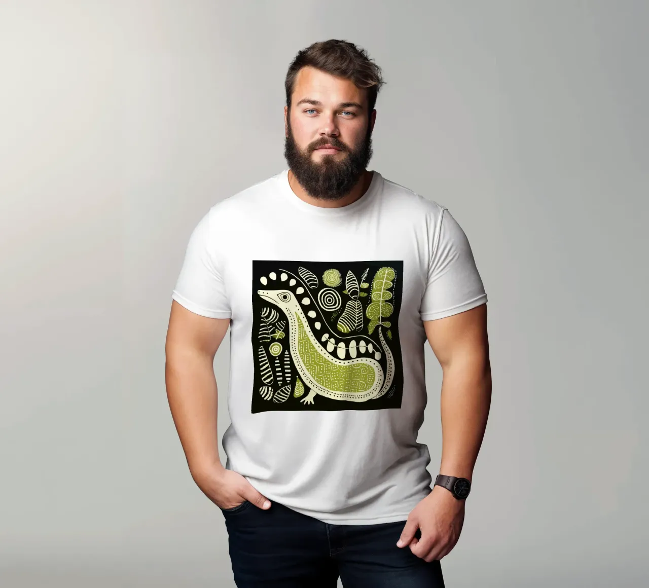 Lumaca verde 3 t-shirt da Minimal Animal Art