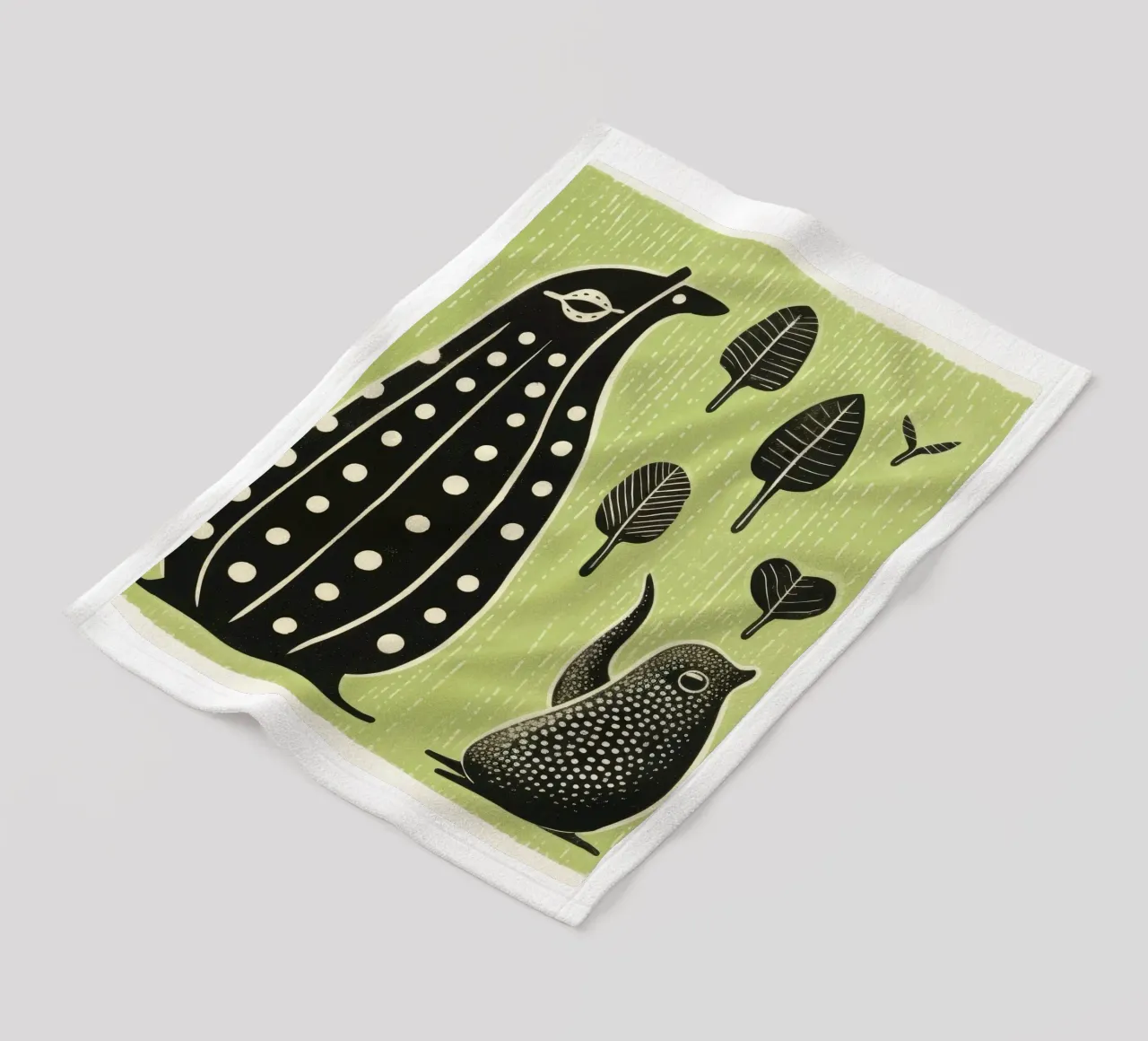 Lumaca verde 4 coperta in pile da Minimal Animal Art