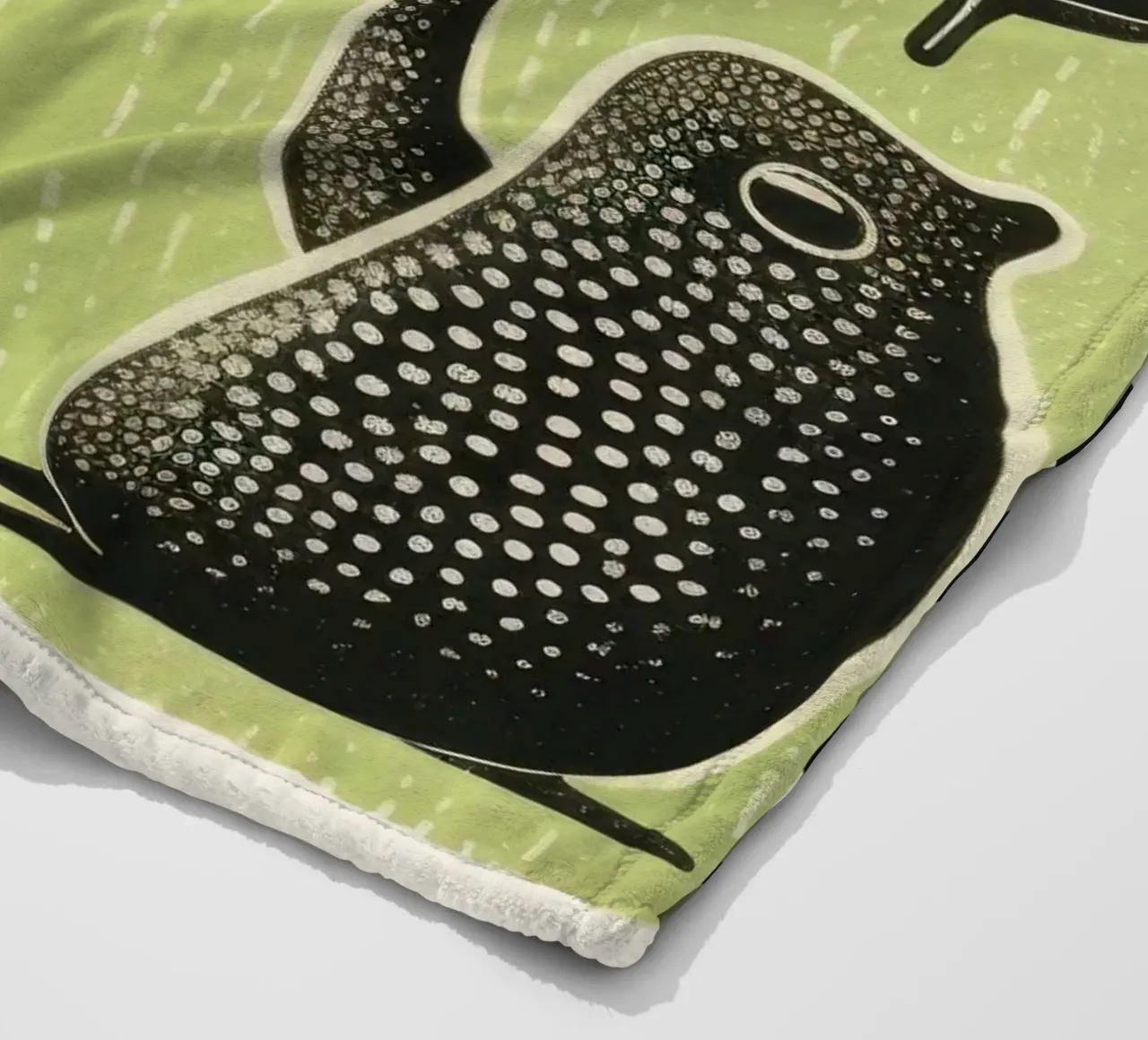 Lumaca verde 4 coperta in pile da Minimal Animal Art