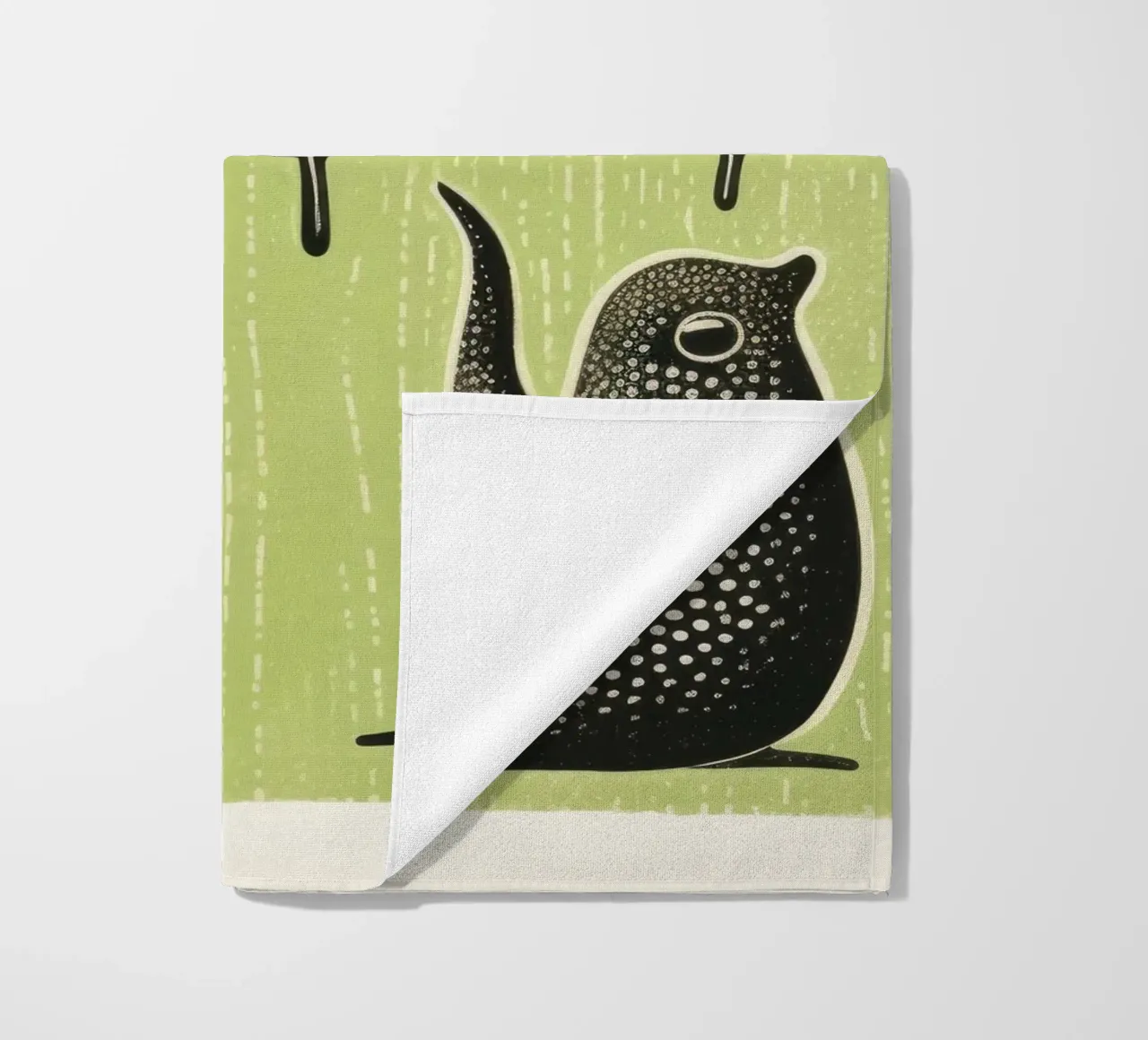Lumaca verde 4 telo mare da Minimal Animal Art